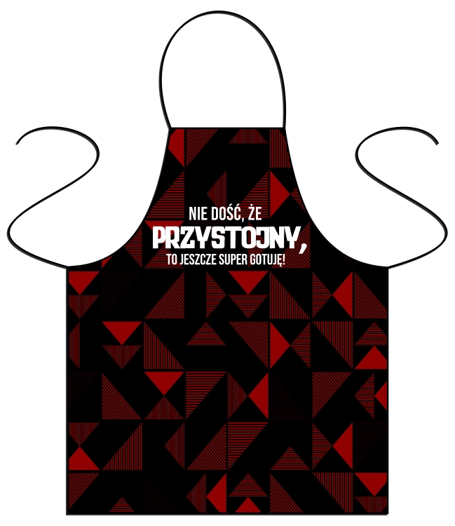 Nie dość, że przystojny, to jeszcze super gotuje - fartuszek