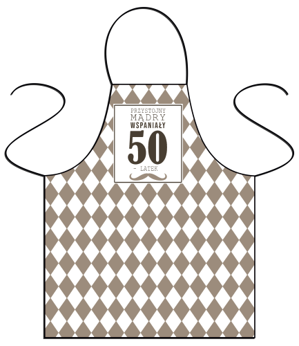 Przystojny 50 latek - fartuszek