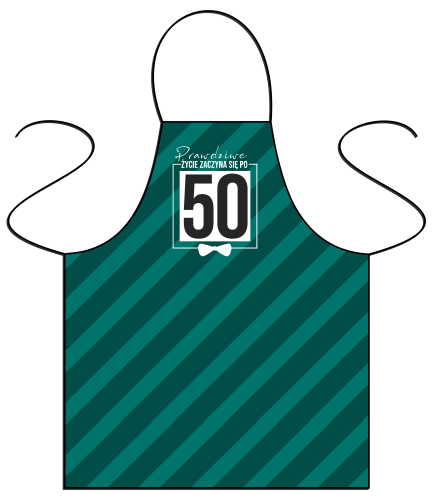 Prawdziwe życie zaczyna się po 50 - fartuszek