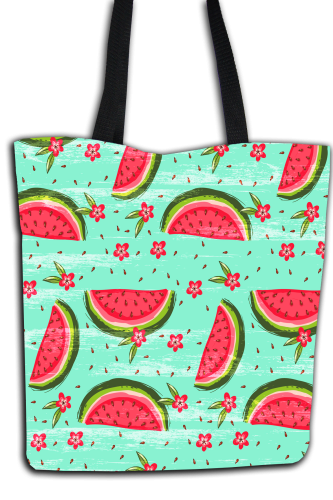 Arbuzy na niebieskim tle - torba