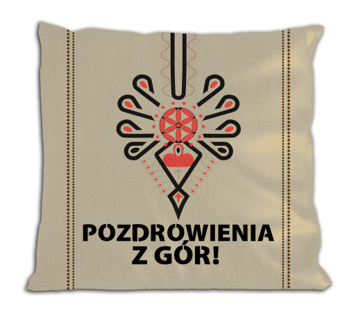 Pozdrowienia z gór - poduszka z wypełnieniem