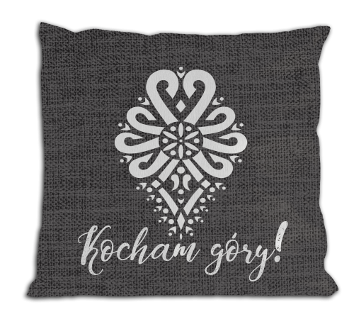 Kocham góry - poduszka z wypełnieniem