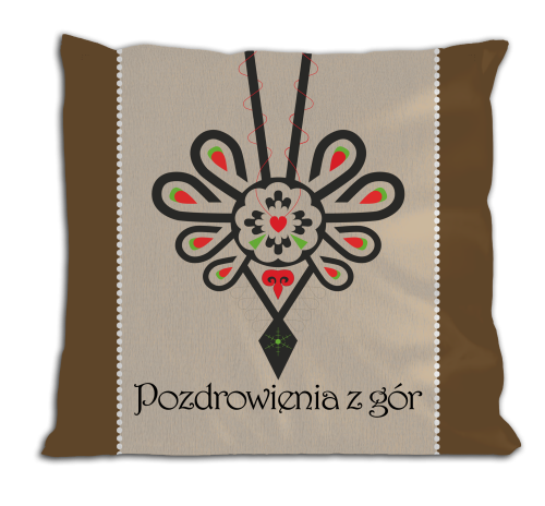 Pozdrowienia z gór - poduszka z wypełnieniem
