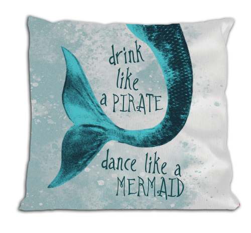 Drink like a pirate - poduszka z wypełnieniem