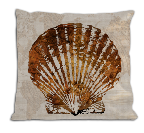 Muszelka - poduszka z wypełnieniem