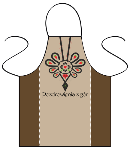 Pozdrowienia z gór - fartuszek