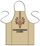 Pozdrowienia z gór - fartuszek