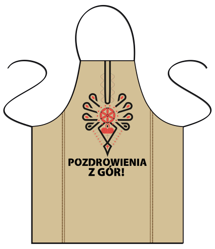 Pozdrowienia z gór - fartuszek