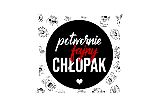 Potwornie fajny chłopak - poduszka z wypełnieniem