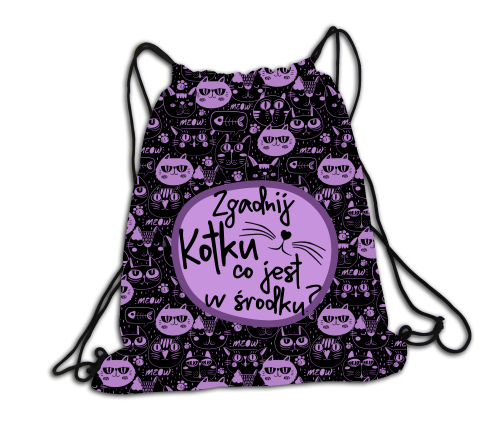 Zgadnij kotku co jest w środku? - plecak
