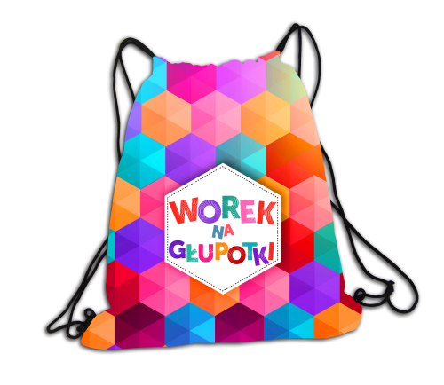 Worek na głupotki kolor - plecak