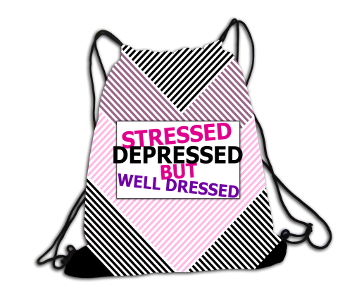Stressed, depressed but... - plecak