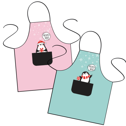 Pingwinki - zestaw fartuszków dziecięcych.png