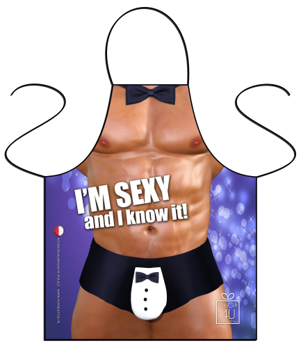 Fartuszek męski -I'm sexy and I know it.png