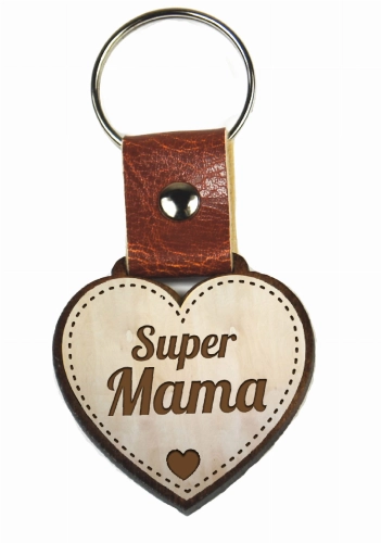 Brelok drewniany - Mama