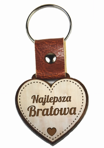Brelok drewniany - Bratowa