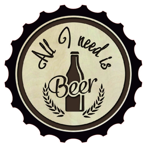 Otwieracz drewniany - All I need is beer.jpg
