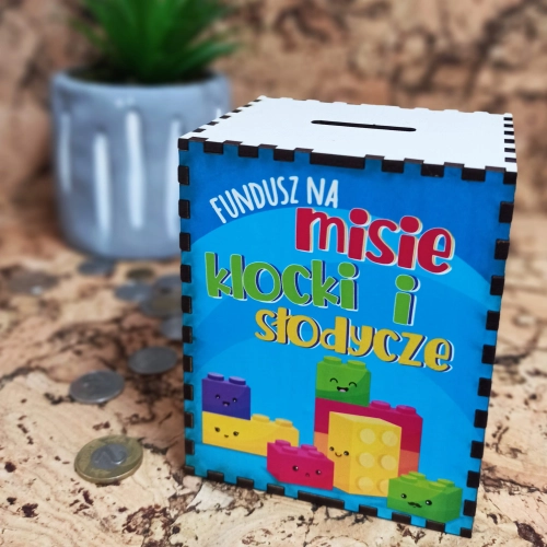 Skarbonka - Fundusz na misie, klocki i zabawki