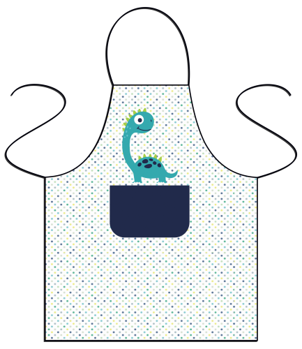 Fartuszek dziecięcy - Dino.png