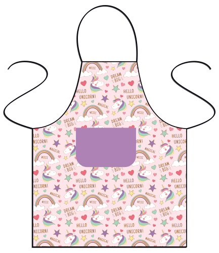 Fartuszek dziecięcy - Unicorn różowy.png