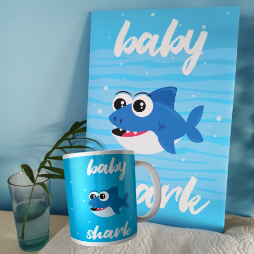 Zestaw - obrazek duży i kubek - Baby shark.png