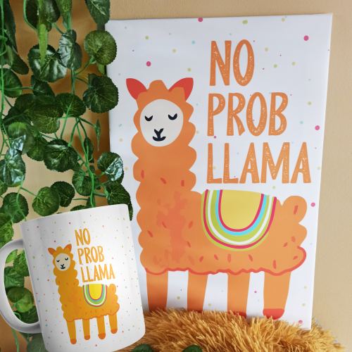 Zestaw - obrazek duży i kubek - No probllama.png