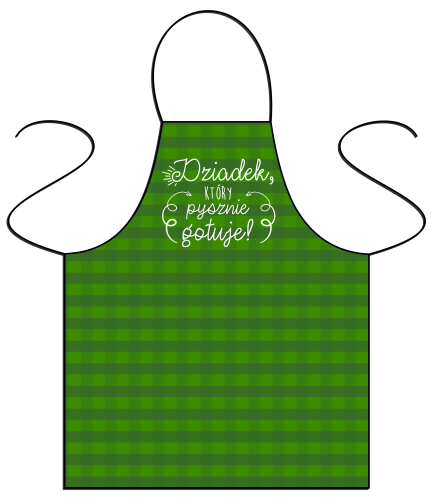 Dziadek, który pysznie gotuje - zielony - fartuszek.png