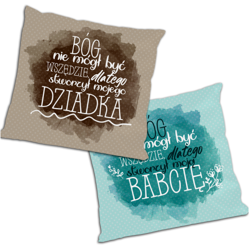 Zestaw poduszek - Bóg nie mógł być wszędzie - babcia i dziadek.png