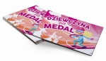 Magnes - tematyka zimowa - dziewczyna na medal