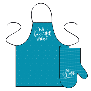 Zestaw - fartuszek i rękawica - Taki dziadek do skarb