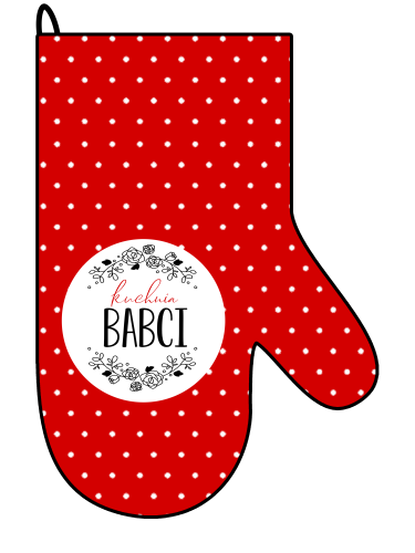 Rękawica kuchenna czerwona - Kuchnia babci.png