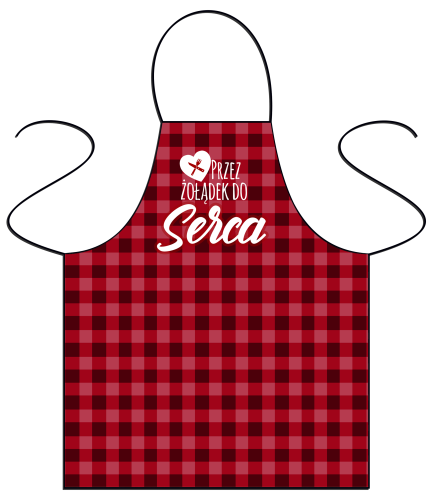 Fartuszek kuchenny - Przez żołądek do serca.png