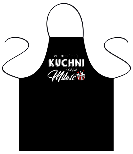 Fartuszek kuchenny - W mojej kuchni rządzi miłość.png