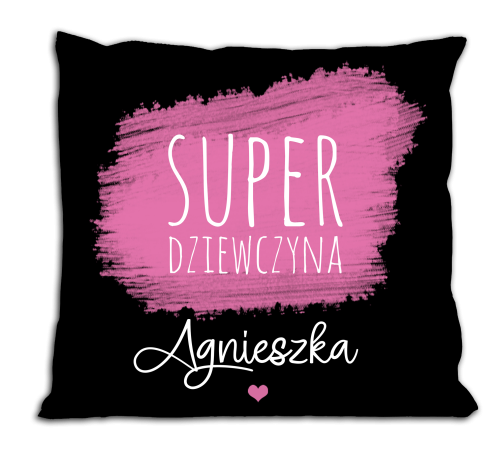 Poduszka personalizowana - Super dziewczyna.png