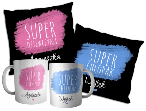 Zestaw personalizowany - Super dziewczyna, Super chłopak