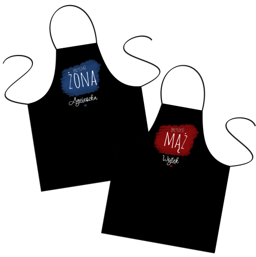 Zestaw fartuszków personalizowanych - Przyszła żona, Przyszły mąż.png