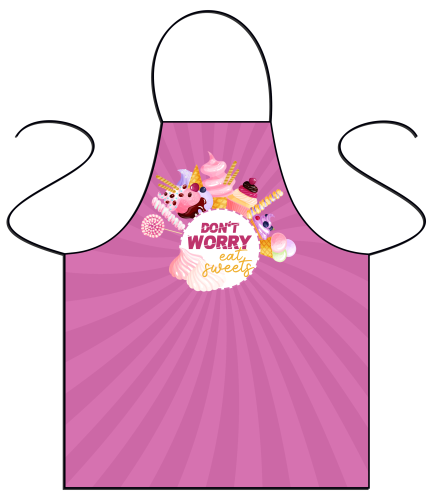 Fartuszek - Don't worry, eat sweets.png