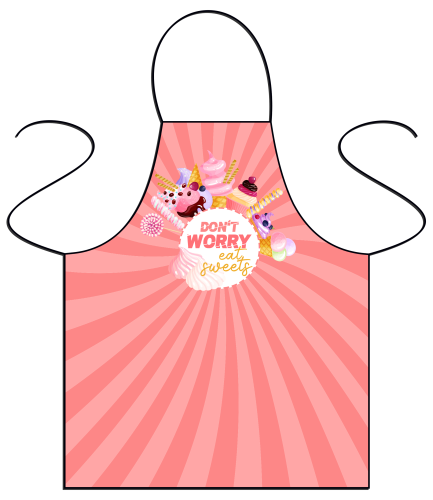 Fartuszek - Don't worry, eat sweets.png