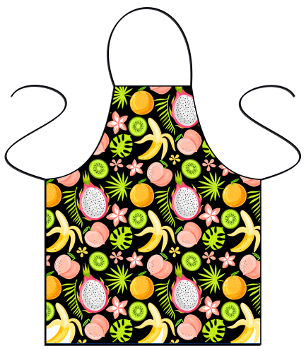 Fartuszek - Owoce - czarny.png