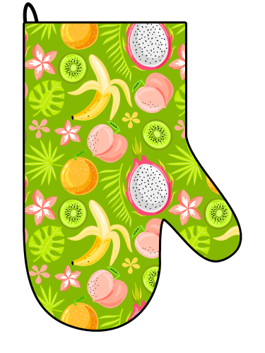 Rękawica kuchenna - Owoce - zielona.png