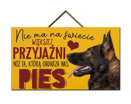 Tabliczka - Pies - nie ma większej przyjaźni.png