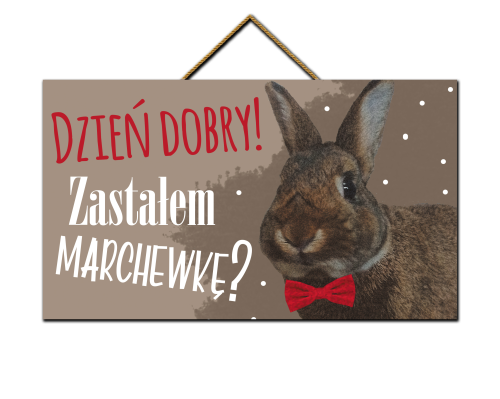 Tabliczka - Królik - dzień dobry.png