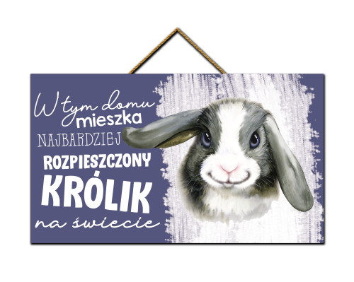 Tabliczka - Najbardziej rozpieszczony królik.png