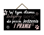Tabliczka - Sierść