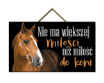 Tabliczka - Miłość do koni