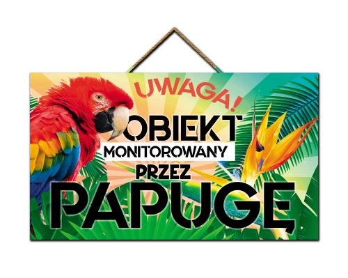 Tabliczka - Obiekt monitorowany przez papugę
