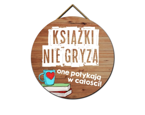 Tabliczka - Książki nie gryzą