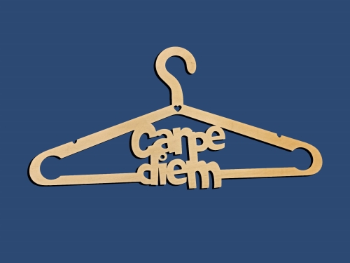 Wieszak drewniany - Carpe diem.jpg