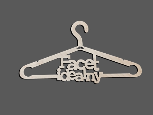 Wieszak drewniany - Facet idealny.jpg