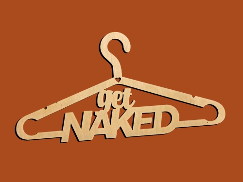 Wieszak drewniany - Get naked.jpg